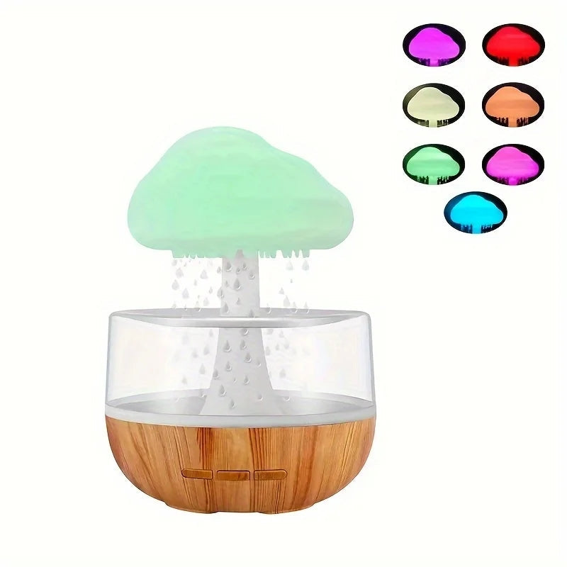 Mushroom Rain Humidifier With Night Light