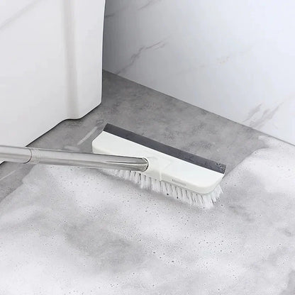 Floor cleaning brush with adjustable handle