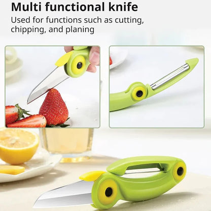 2 in 1 fruit peeling and cutting knife