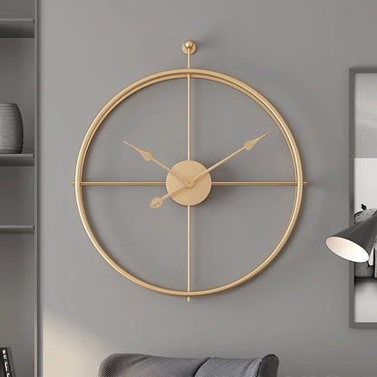Imported Metallic Golden and Black color wall Clock