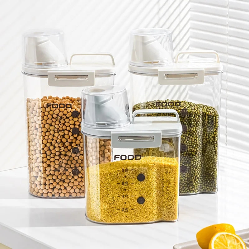 Acrylic food storage jars