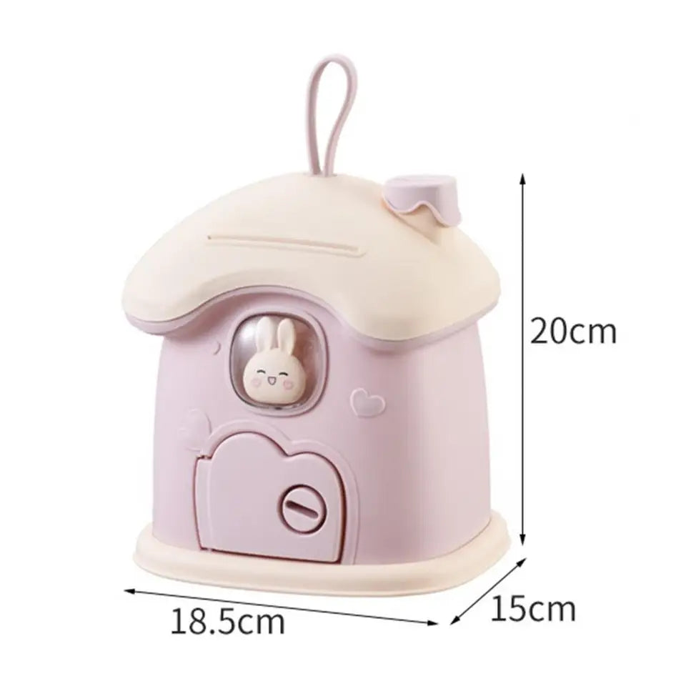 Mushroom Design House Shape Money Box