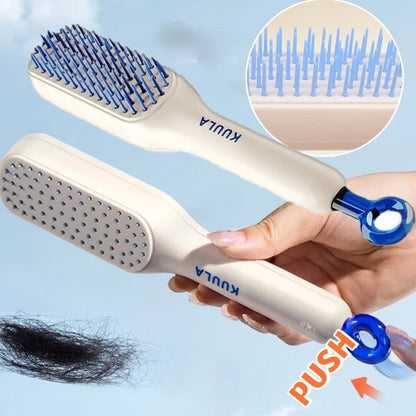 Multipurpose Self Cleaning Hairbrush