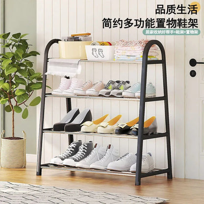 Four layer shoe rack