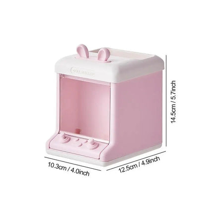 creative doll machine shaped pen holder storage box