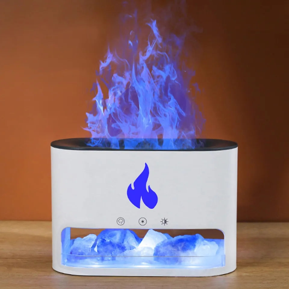 Flame Humidifier and Aroma Diffuser With RGB colors