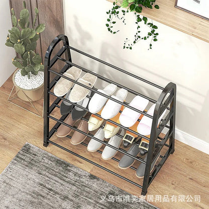 Four layer shoe rack
