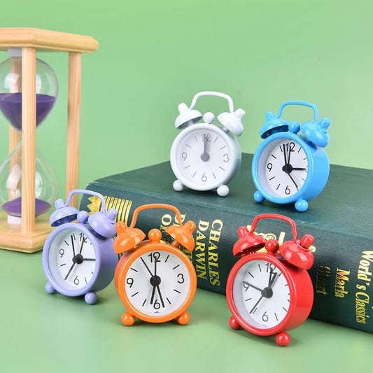 Cute mini colorful alarm clocks