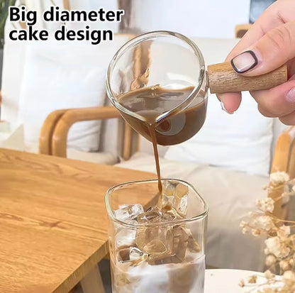 400ml Square Coffee Glass with Lid and Glass Straw