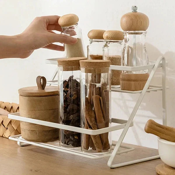 Double layer shelf rack - Two layer kitchen rack