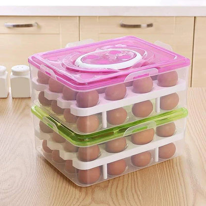 Two layer egg organizer - 24 egg organizer box