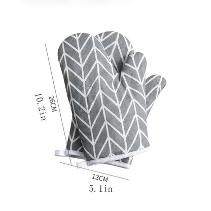 Microwave oven gloves High quality Cotton linen material gloves
