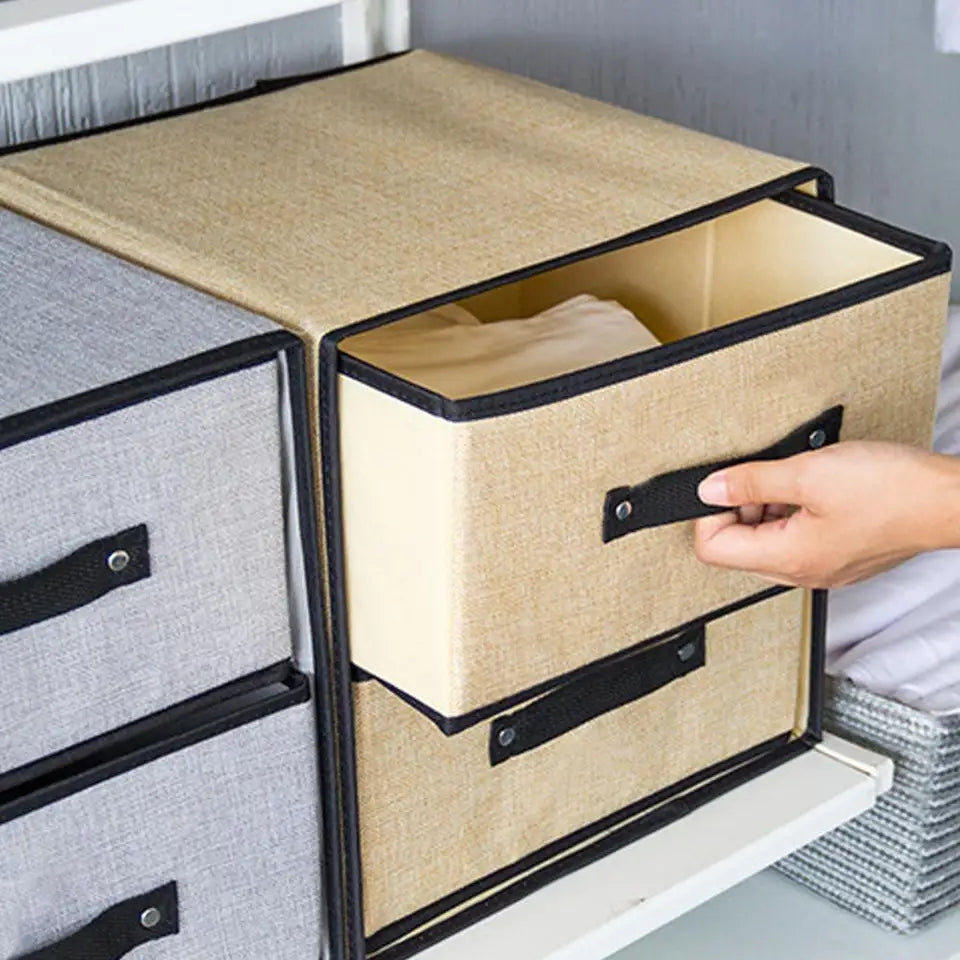Fabric storage organizer - High quality 2 drawers storage organizer