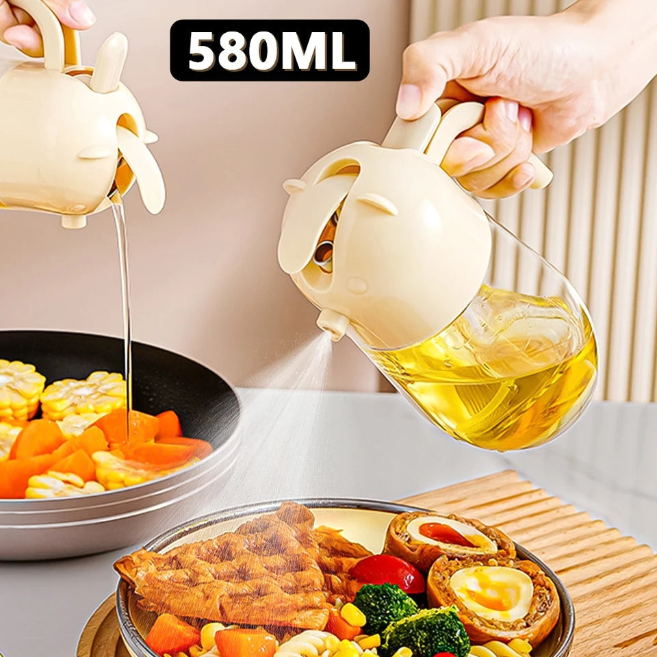 2 in 1 Glass Oil Sprayer and Dispenser