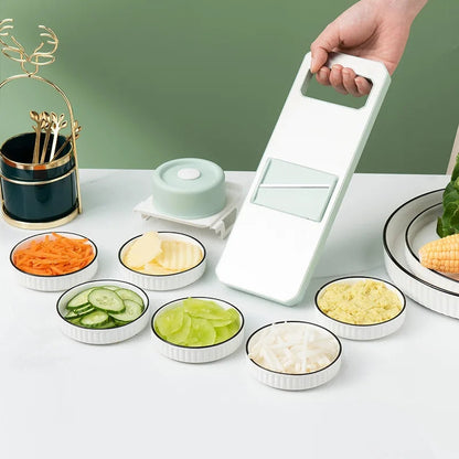 7/8pcs Vegetable Chopper Carrots Potatoes Cut Shred Manually Multi-function Kitchen Grater/Slicer 6in1