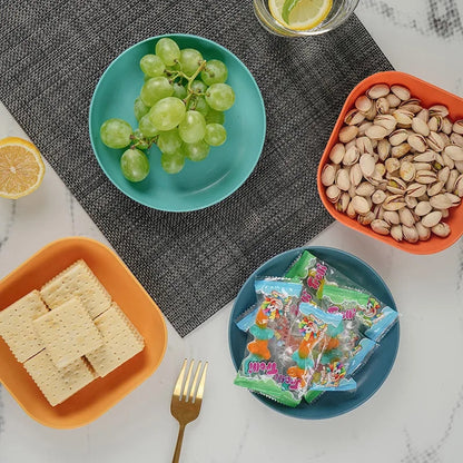 8pcs mini snacks plates with stand