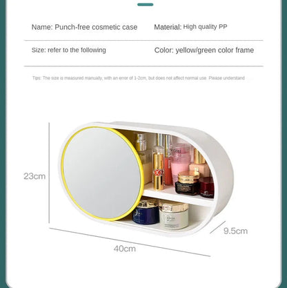 Wall Mounted cosmetics organizer