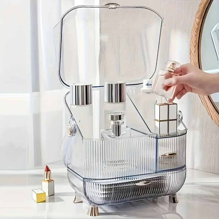 Luxury Acrylic Large Capacity Dressing Table Organizer (Box Packing)