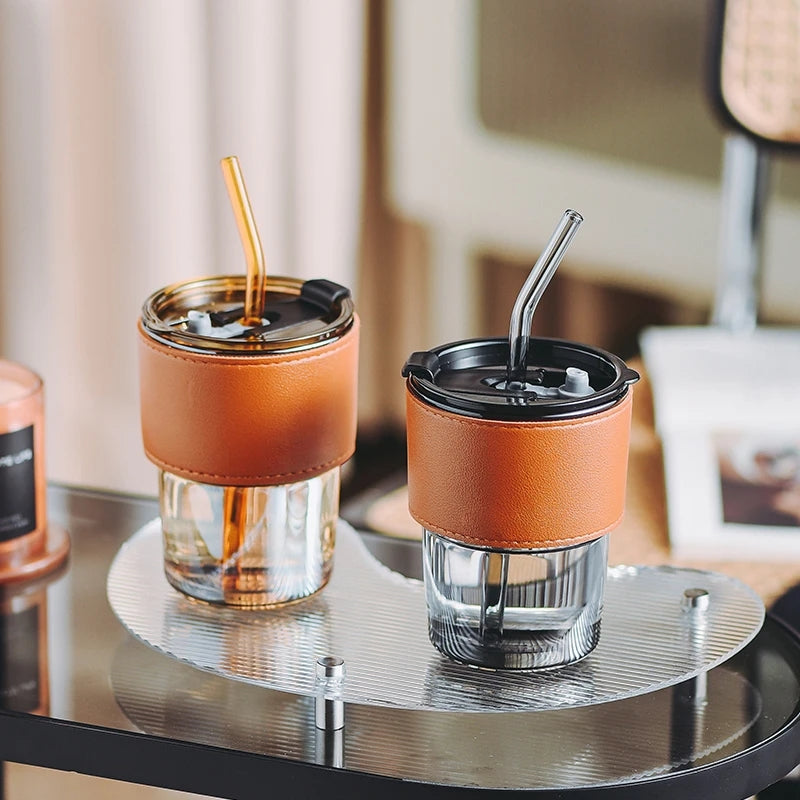 Creative Straw Glass Mug