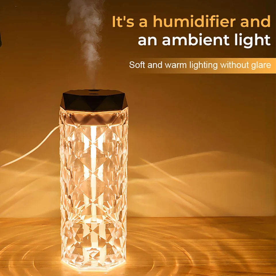 USB Essential Oil Diffuser with 7-Color Light Cool Mist Humidifier