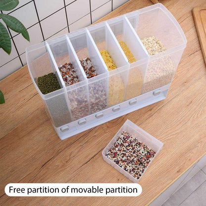 Grains and rice 10Kg wall mounted home sealed rice and grains storage container fine quality dry foods and cereal dispenser container