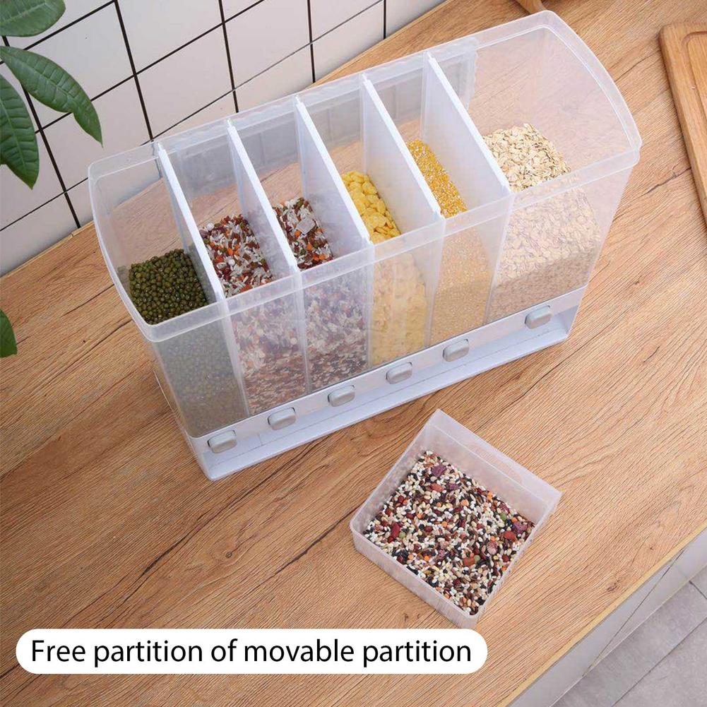Grains and rice 10Kg wall mounted home sealed rice and grains storage container fine quality dry foods and cereal dispenser container