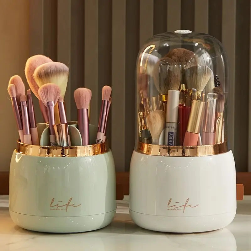 Luxury Rotating Makeup Brush Organizer