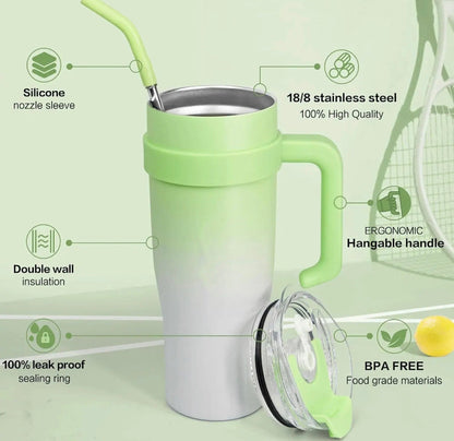 40oz/1200ML Stainless Steel Tumbler Mug with Handle