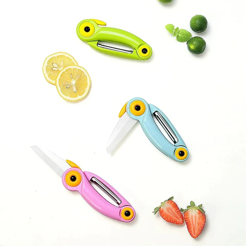 2 in 1 fruit peeling and cutting knife