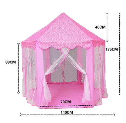 Princess Castle Indoor Outdoor Fairy House Kids Play Tent