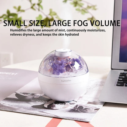 Flower Humidifier, Large Capacity Quiet Cool Mist Humidifier,