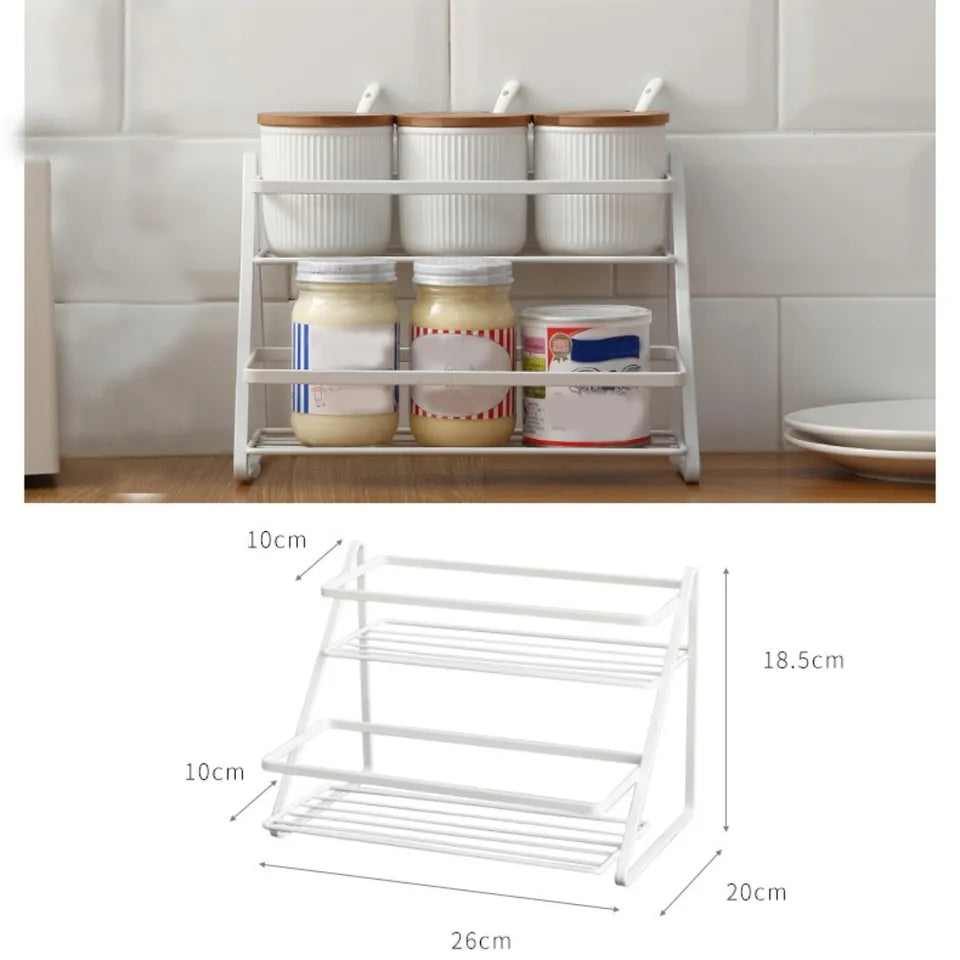 2 Layer Organizer Rack (Only Black Color)