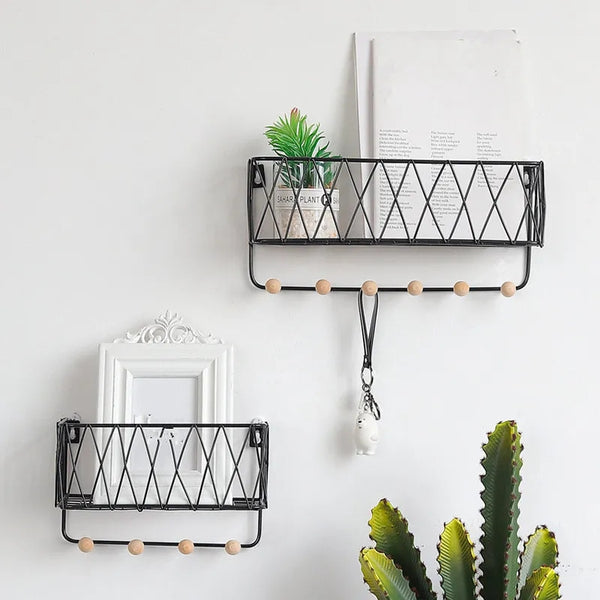 Two in one metallic organizer and key chain holder