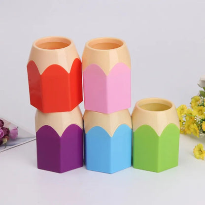 Unique pen and pencil holder