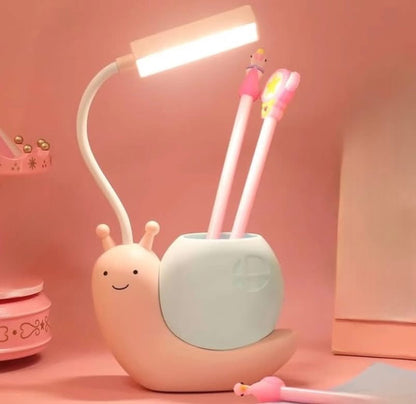 Led Light Cute Desk Study Lamp with Pen Holder