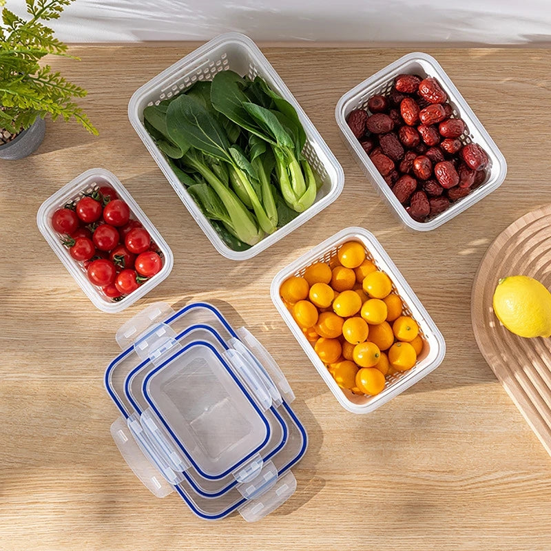 3pcs drainer storage box