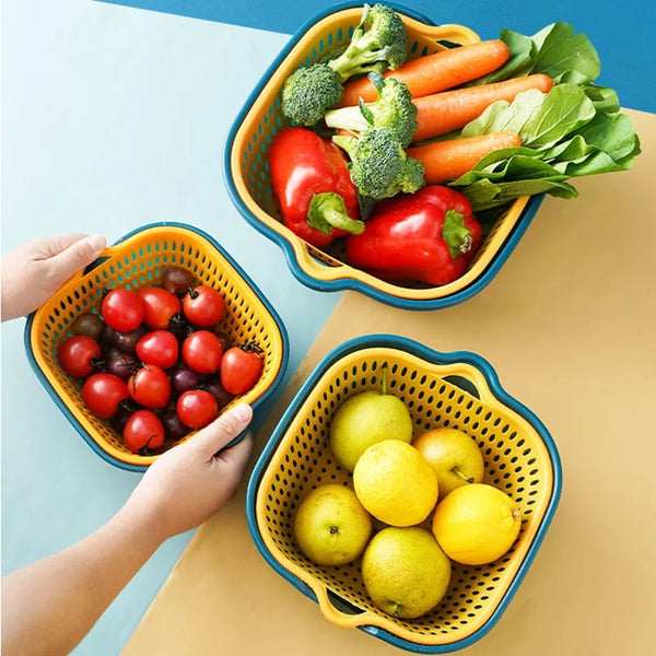 Plastic body Drain basket set