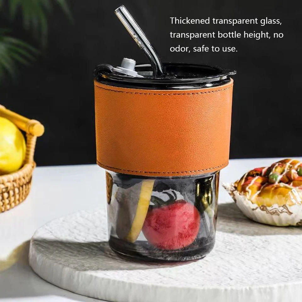 Creative Straw Glass Mug