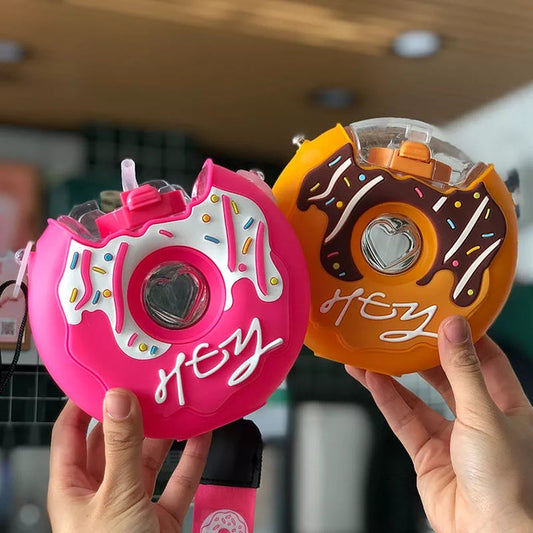 Donut look water bottle.