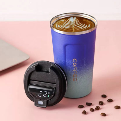 510ml Stainless Steel Insulated Double Shaded Coffee Mug with LED Temperature