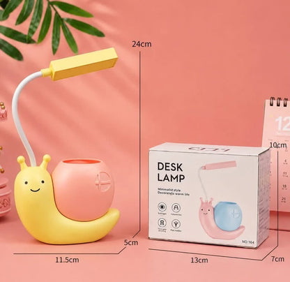 Led Light Cute Desk Study Lamp with Pen Holder