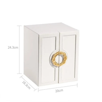 Leather Jewelry Drawer Organizer (5 Grid)