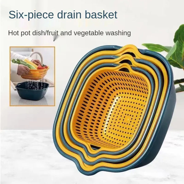 Plastic body Drain basket set