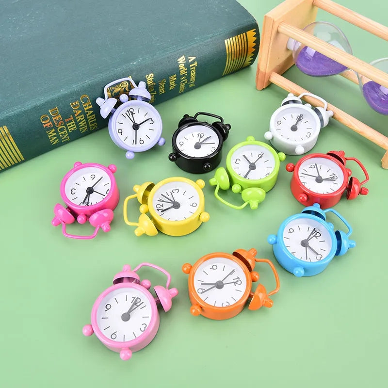 Cute mini colorful alarm clocks