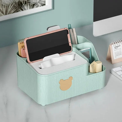 Bear Design Desktop Tissue Storage Box