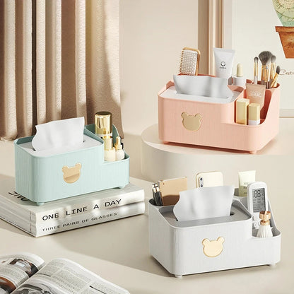 Bear Design Desktop Tissue Storage Box