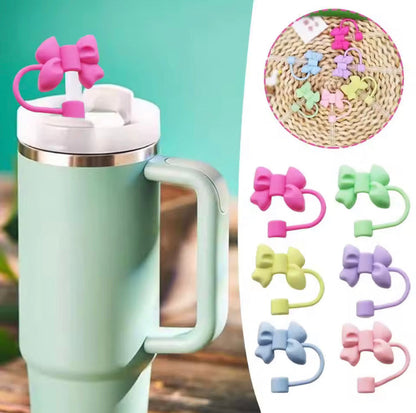 Silicone Bow Straw Cover for Tumbler Mugs