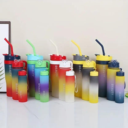 3pcs Leak-Proof Gradient Water Bottles Set