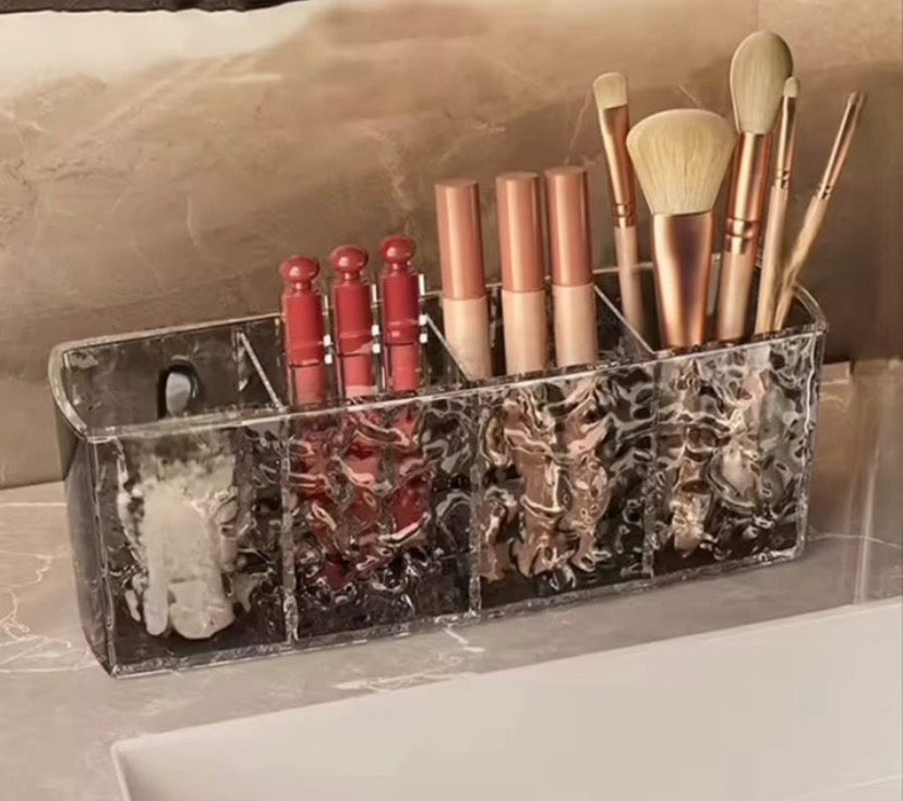 4-Grid Acrylic Cosmetic & Makeup Organizer