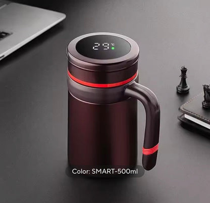500ml Stainless Steel Insulated Mug with Temperature Display